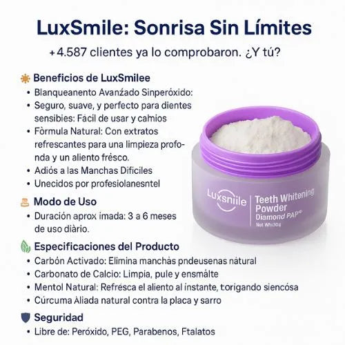 LuxSmile: Blanqueador Dental Avanzado